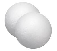 Foam Balls 2Pcs 8inch DIY Solid Smooth White Christmas Polystyrene Balls Styrofoam Balls for Crafts Ornaments, Polystyrene Balls