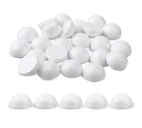 Foam Balls for Crafts, 24 PCS White Foam Balls Half Round Styrofoam for Artificial Flowers Foam Circles Polystyrene Hemispherical for Christmas Decoration and DIY Home Craft Project (Diameter 2 Inch)
