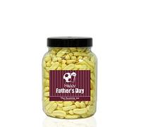 FOAM BANANAS 1kg MEDIUM Sweet Jar - A Personalised Gift Jar filled with your favourite Retro Sweets! (Happy Father’s Day)