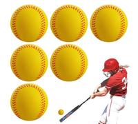 Foam Baseballs 6 Pieces Soft Safe Training PU Foam Practice Toys