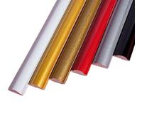 Foam Baseboard Border, Self-Adhesive PVC Skirting Board Coving Dado Rail Molding Trim Multicolor 15mmx6mmx1m(Champagne)