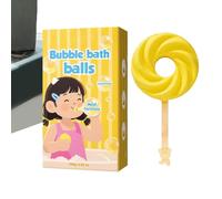 Foam Bath Ball - Sweet Candy Appearance, Aromatherapy Bubble Tablets, Skin Nourishing Soakers, Portable Bathroom Treats | Fragrance Salt Collection For Home Vacation Usage Ladies Couples Teens Parents