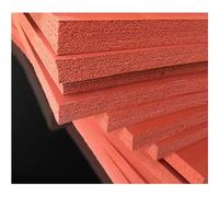 Foam Board,1PCS 3/4/5/6/12/18/20mm Thick Red Silicone Foam Board, 500x500mm High Temperature Resistant Soft Sponge Board Sealing Gasket(10mm)(6mm)