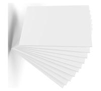 Foam Board, Pack of 10 White PVC Foam Board 1mm Multiple Sizes for Crafts DIY Projects Art Displays(0.1x10x10cm)