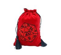 Foam Brain Dice Bag - Red D20