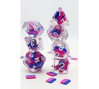 Foam Brain Games Pride Resin Flag RPG Dice / Bisexual Style: Bisexual