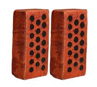 Foam Bricks 25x12.6x7cm Super Lifelike Sponge Bricks To Throw At Tv Funny Fake Brick Magic Tricks Plush Brick Stress Relief Toy Gimmicks Props For Horror Theme Party (2pcs)
