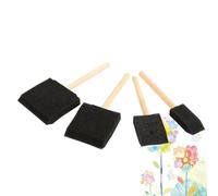 Foam Brushes Set of 4, Paint Brushes for Kids with Wooden Handle Sponge Brush for Crafts, Foam Brush for Acrylic Paint, Painting, Dyes, Projects, 1-4 Inch 4 Sets, Consulte la descripción, See
