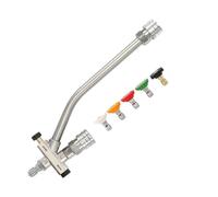 Foam Cannon Double Connector Accessory - 1/4-Inch Power Washer Attachment - Portable Heavy-Duty Tool Connection Ergonomic Design Adjustable Modes 5 Nozzles for Outdoor Driveway