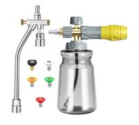 Foam Cannon for Pressure Washer, Things Foam Cannon Double Connector | 4000 PSI Tool Daily Foam Cannon,Ergonomic Lawns for Auto Detailing Cleaning Marine Vessels RV