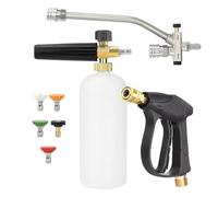 Foam Car Sprayer Cannon - Washing Nozzle, Washer | Lance Tip for Auto Cleaning, Tool Attachment for Exterior Detailing svu Polisher, Short