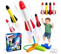 Foam Catapult Rockets Toys Age 3-12 Boys Girls Birthday Kids Outdoor Toy | Foam Rocket Launcher For Kids Age 3 4 5 6 7 8, Adjust The Angle and Stomp Force to Explore Flight Paths
