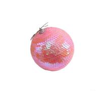 Foam Christmas Decoration, 10 Cm Pink Ball Ornament For Holiday Tree, Xmas Pendant For Office Building, Restaurant And Reception Area(A)