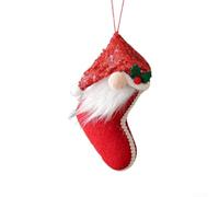 Foam Christmas Ornaments Set Santa Boots Star Skates Drum Pre-Attached Loop | Soft foam material Compact designs in 8.8-19 cm Bright red white green for fuller festive tree