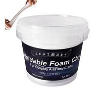 Foam Clay Cosplay Moldable Air Dry Foam Clay Craft 500g White Lightweight Sculpting Foam for Costumes Sanding Cosplay (500g, White)