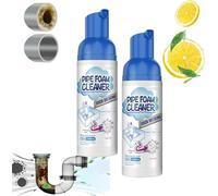 Foam Cleaner,Foam Drain Cleaner,Powerful Sink And Drain Foam,Pipeline Dredging Agent,Foaming Cleaner For Kitchen, Sinks (2PC)