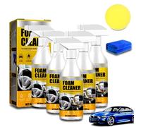 Foam Cleaner for Car, Multi-purpose Foam Cleaner, 60ml Car Interior Cleaner, Magic Foam Cleaner Multi-functional Cleaning Agent, Deep Cleaning Spray for Car Seats, Dashboards, And Surfaces (5pcs)