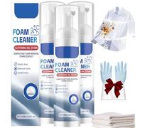 Foam Cleaner for Grease Stains on Clothes, Dry Foam Cleaner For Clothes, Foam Dry Cleaning Agent, Dry Spot Remover For Clothes, Fabric Dry Cleaning Agent (3 Pcs)