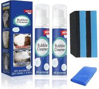 Foam Cleaner, Multi Purpose Foam Cleaner, Kitchen Grease Form Cleaner, Rinse Free Bubble Cleaner Foam Spray Stain Remover, Strong and Effective Oil Removal, 100ml (2pcs)