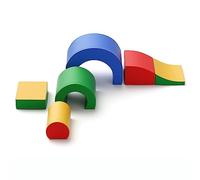 Foam Climbing Blocks for Toddlers, 5-Piece Foam Blocks with Tunnel, Double the Fun, Educational Exercises, for Indoor and Outdoor Kindergarten (5p-color)