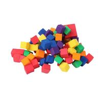 Foam Counting Blocks - Set of Soft Colourful Math Learning Cubes, Early Childhood Number Recognition Manipulation Kit | Practical Learning for Kids