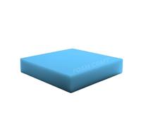 FOAM CRAFT® Blue High Density Upholstery Foam Sheets for Seat Pads & furniture renewal | Premium Quality Foam Padding for Indoor/Outdoor Sofa Bed, Bench Cushions & Chair Pads (12x12in, 2in Thick)