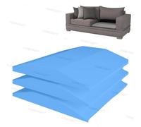FOAM CRAFT® High Density Sofa Cushion Support Only Foam cushion inserts for loveseat chair, Sofa Couch support cushion chair bed seat pads & sofa support boards (2, Blue, 55 x 55cm, 5cm thick)