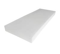 FOAM CRAFT® High Density White Upholstery Foam Sheet for furniture renewal, cushions & chair pads | Foam cut to size for seat pads, Premium Quality foam padding for sofa bed (60 X 120cm, Thick 7.5cm)