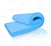FOAM CRAFT® Upholstery foam (Blue, 16 x 32 inch, 1" thick) sofa topper foam for seating in Chair pads Sofa stuffing foam for upholstery Seat cushions high density foam cut to size office chair cushion