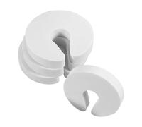 Foam Cushion Finger Pinch Guard | 4pcs Soft Padding Door Protector Safe Handling, Flexible Fit Smooth Edges Safety Door Stopper for Cabinet Doors Drawer Black/whte