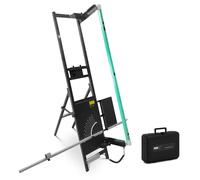 Foam Cutter Set 200 W 1350 mm / 350 mm With Stand & Hand Cutter 250 W - Polystyrene Cutters by MSW Black,Metallic silver