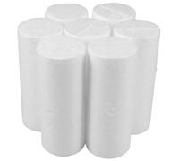 Foam Cylinders 10pcs for Crafts DIY 10x4cm White Christmas