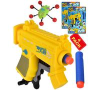 Foam Dart Blaster Set With Bug Target And Blue Darts
