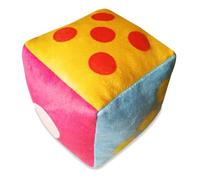 Foam Dice, 6x6x6" Built-in Bell Soft Plush Giant Dice, Cute Cartoon Number Bright Color Large Foam for Classroom Game Kids Toys Collection Decorative Props-