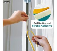 Generise Foam Draft Strip - 5M - Two Pack Window Draft Excluder Tape D Type Self-Adhesive EPDM Door Window Draught Excluder Strip Foam Seal Soundproofing Avoidance Rubber Weatherstrip