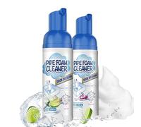 Foam Drain Cleaner, 60ML Sink Cleaner Foam to Unblock & Eliminate Odou Extremely Strong, Suitable for Kitchen, Bathtub, and Slow Drainage (2PC)