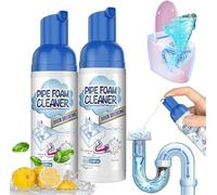 Foam Drain Cleaner for Bathroom Sink - Get Out Foaming Drain Cleaners, Powerful Sink and Drain Cleaner Foam, Ideal for Kitchen Drain, Toilet Sink, Tubs, Bathroom (2 Pcs)