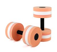 Foam Dumbbell,2Pcs Water, Aquatic Dumbbells Exercise Pool, EVA Aerobic, Aerobics Equipment Fitness Tools(Orange)