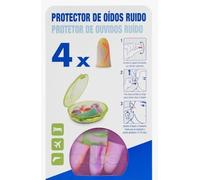 Foam Ear Plugs for Noise Protection, Multicolor, 4 Pairs with Carrying Case Pack of 5