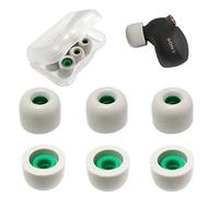 Foam Ear Tips for Sony WF-1000XM4/WF-1000XM5 Tips Replacement for Sony LinkBuds S/WF-C500/WF-1000XM3 Earbuds Tips for Sony Case Cover 3 Pairs Medium Gray