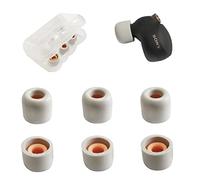 Foam Ear Tips for Sony WF-1000XM4/WF-C500 Tips Replacement for Sony LinkBuds S WF-1000XM3 Earbuds Tips for Sony Case Cover 3 Pairs Small Gray