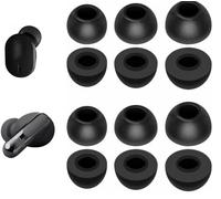 Foam Ear Tips Replacement for JBL Tune Buds/Tune Buds 2 / Live Beam 3 Earbuds, Memory Foam Ear Tips Noise Canceling Foam Eartips Ear Plug Ear Tip S/M/L 3 Size 6 Pairs, Black, 2146pb