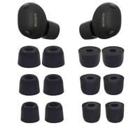 Foam Ear Tips Replacement for WF 1000XM6, Memory Foam Ear Tips Noise Canceling Foam Eartips Ear Plug Ear Tip S/M/L 3 Size 6 Pairs for XM6, Black, XM66PB