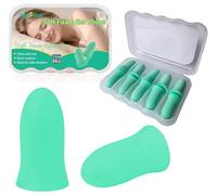 Foam Earplugs 5 Pairs - 35dB Noise Cancelling Soft High Decibel Ear Plugs for Noise Reduction Ear Protection Construction Work Safety Hearing Protection Ear Plugs (Green, One Size)