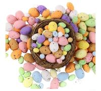 Foam Easter Eggs,100 Pack, Multicolor Assorted Sizes 1.8-3.8cm for DIY Crafts Wreaths, Soft Lightweight Bulk Eggs for Party Decorations Classroom Projects, Spring Holiday Supplies(Extra Large)