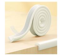 Foam Edge Corner Guards Protector Anti Collision Strip Self-Adhesive Safety Strips Bumper Stair Cushion For Furniture Cabinets Steps(White,2m/6.56ft)