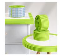 Foam edge protectors， Pre-Taped Edge Corner Protector, Protective Foam Cushion Strip Stair Cabinet Sharp Table(Green-a,10pcs)