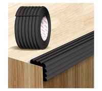 Foam edge protectors， Sharp Corner Guards Bumpers Protective Foam Cushion, Proofing Pole Strips Coffee Table Furniture(Black,2pcs)