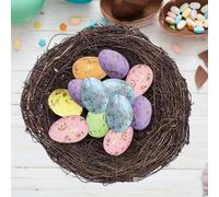 Foam Eggs,100 Piece Assorted Speckled Ornaments,Foam Easter Egg Decorations - for DIY Spring Display Vase Filler Craft Basket Bowl Fillers Table Setting Centerpiece Party Favors