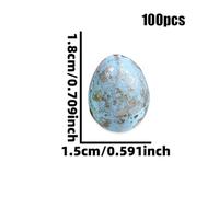 Foam Eggs | 100 Piece Assorted Speckled Ornaments,Foam Easter Speckled Eggs - for DIY Spring Display Vase Filler Craft Basket Bowl Fillers Table Setting Centerpiece Party Favors